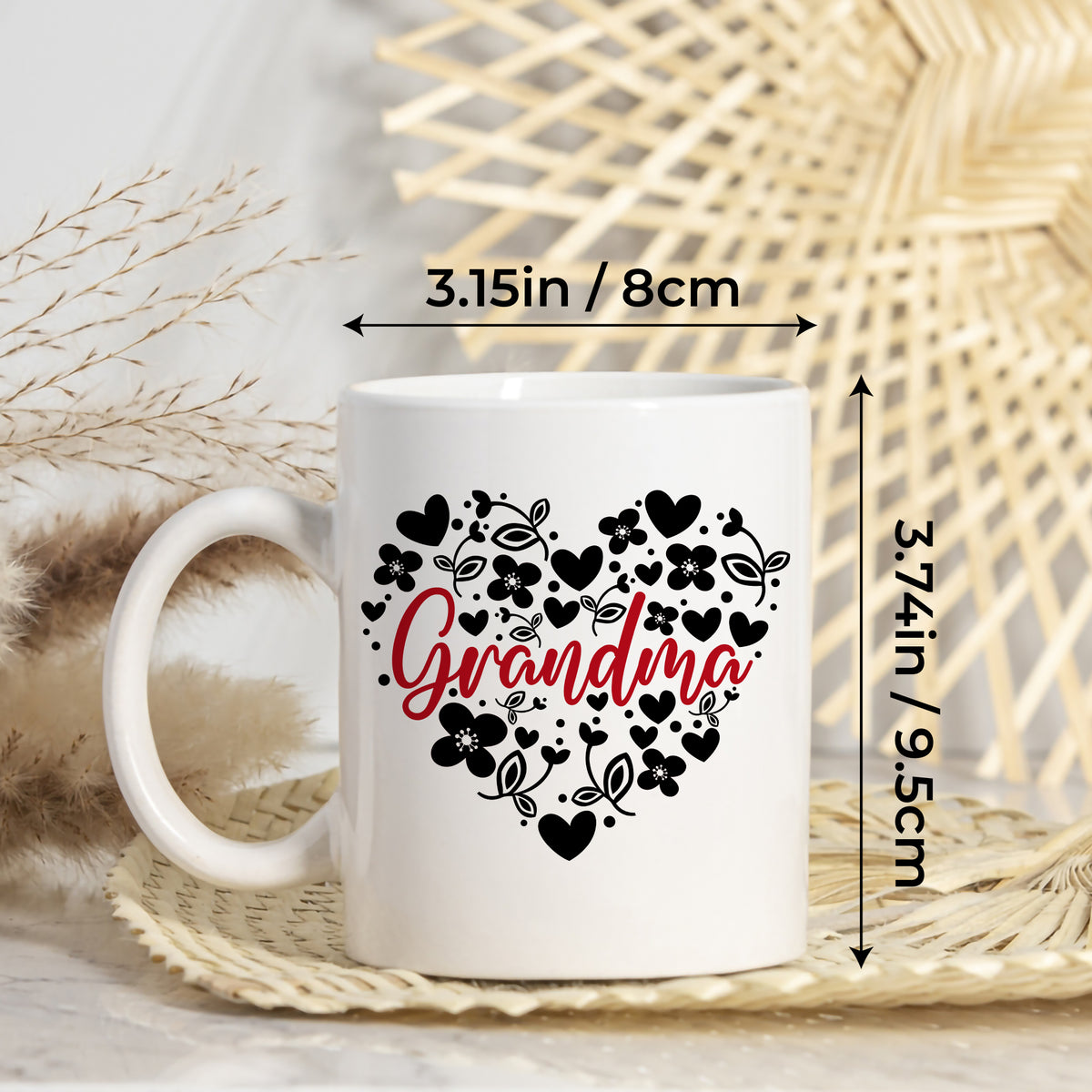 Personalized Mom Grandma Birthday Coffee Mug Custom Year Old