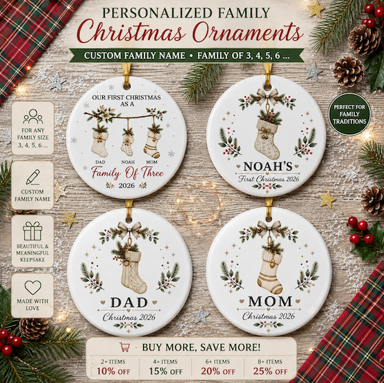 Family Member Ceramic Ornament