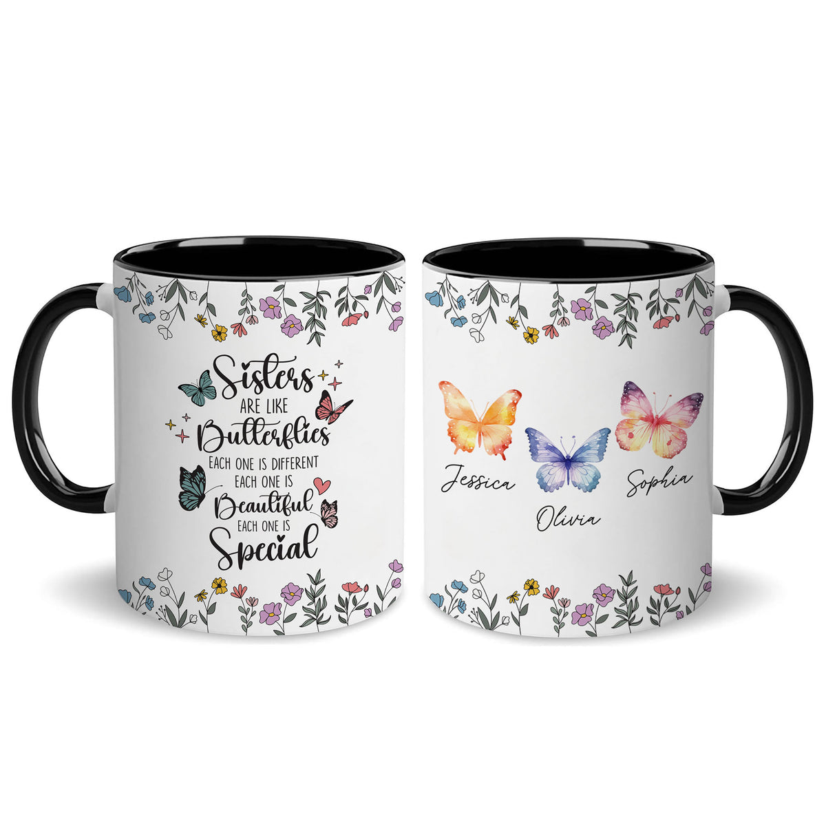 Personalized Sister Custom Name Coffee Mugs 11Oz 15Oz Birthday Christmas