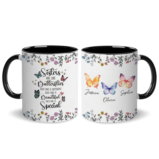Personalized Sister Custom Name Coffee Mugs 11Oz 15Oz Birthday Christmas