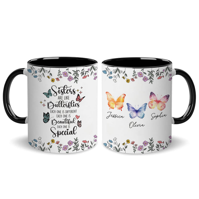 Personalized Sister Custom Name Coffee Mugs 11Oz 15Oz Birthday Christmas