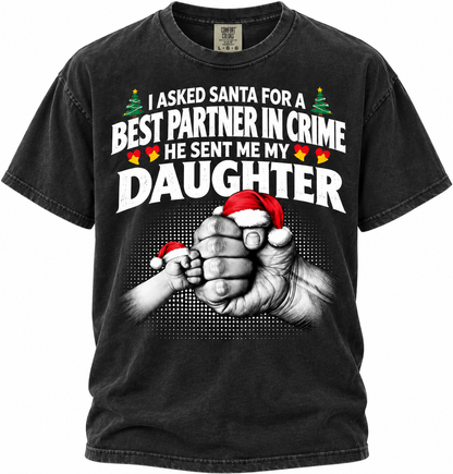 I Asked Santa Best Friend Daughter Funny T Shirt Christmas Gift