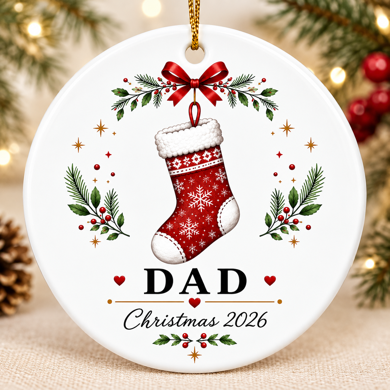 Stocking Names for 3 to 6 Members Including Pets - Our First Christmas 2026 Keepsake Gift