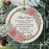 Personalized Thank You Christmas Ornament 3D Inflated Effect Appreciation Gift