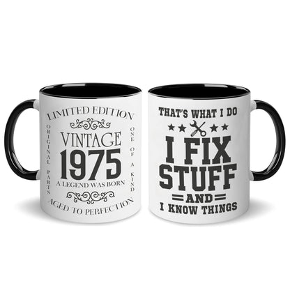 Personalized Vintage Birthday Gifts For Dad Grandpa Custom Coffee Mug 11Oz 15Oz