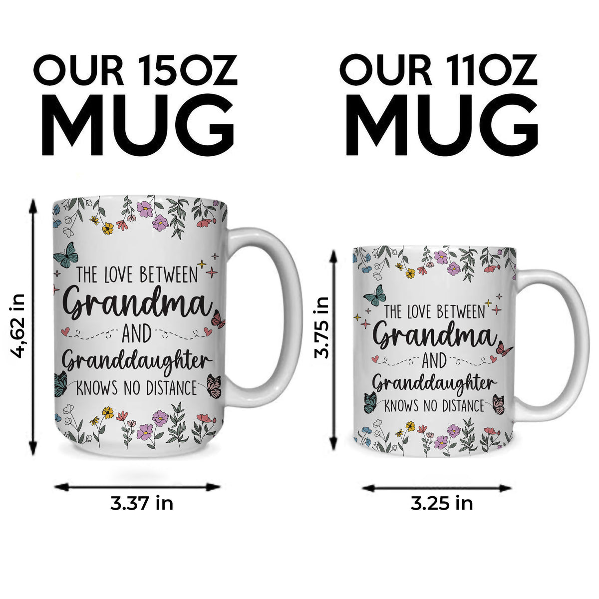 Personalized Choose States Names Coffee Mug Grandma And Granddaughter