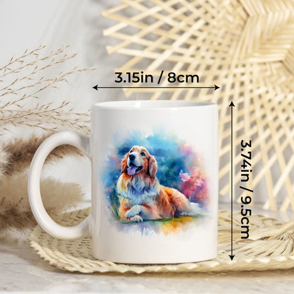 Personalized Gifts For Dog Pet Lovers Init Letter Mug 11Oz, Custom Image Photo & Name