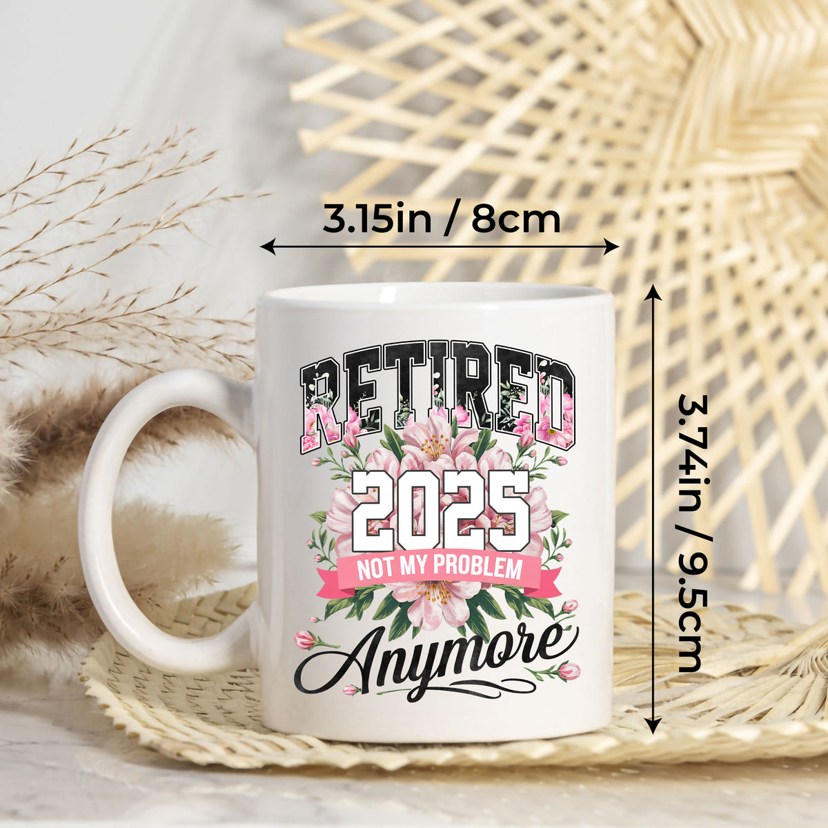 Personalized Gifts For Women Init Letter Custom Mug 11Oz Retirement Gift