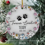 Personalized Dog Memorial 3D Effect Ornament Pet Memorial