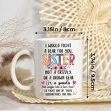 Personalized Customized Photo Mug For Sister Custom Image Coffee Mugs 11Oz