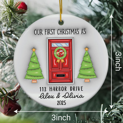 Personalized New Home Ornament 2025 3D Inflated Effect