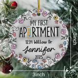 Personalized My First Apartment Ornament, Personalized First Apartment