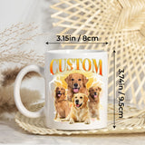 Personalized Gifts for Dog Lovers, Custom Image Photo & Name Coffee Mugs 11Oz