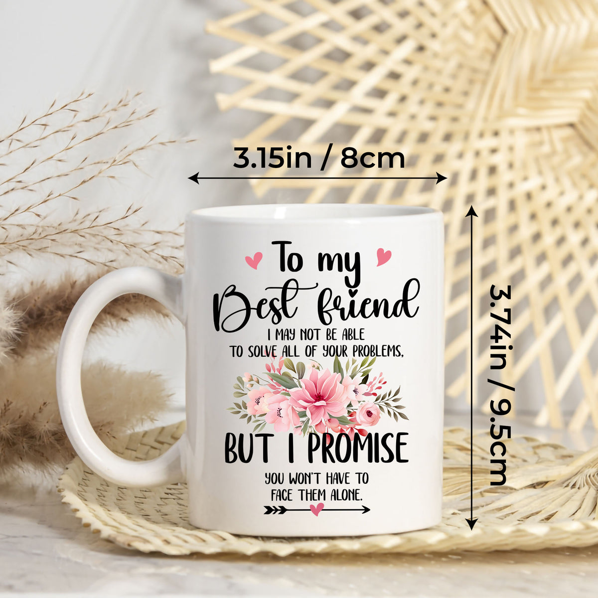 Personalized Customized Photo Mug For Bestie, Best Friends Custom Image Photo Coffee