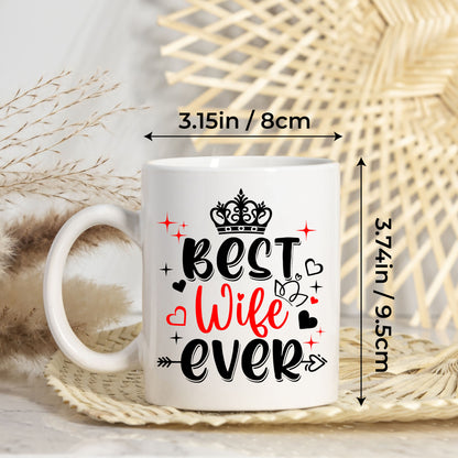 Personalized Customized Gift For Wife Init Letter Custom Coffee Mug 11Oz Gifts For Wife