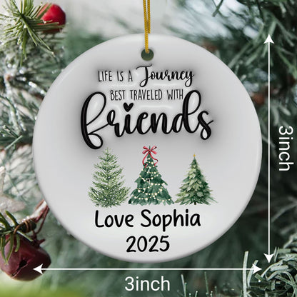 Personalized Friendship Christmas Ornament Custom 3D Inflated Effect Ornaments