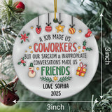 Personalized Ornament 3D Inflated Effect Coworker Custom Coworkers