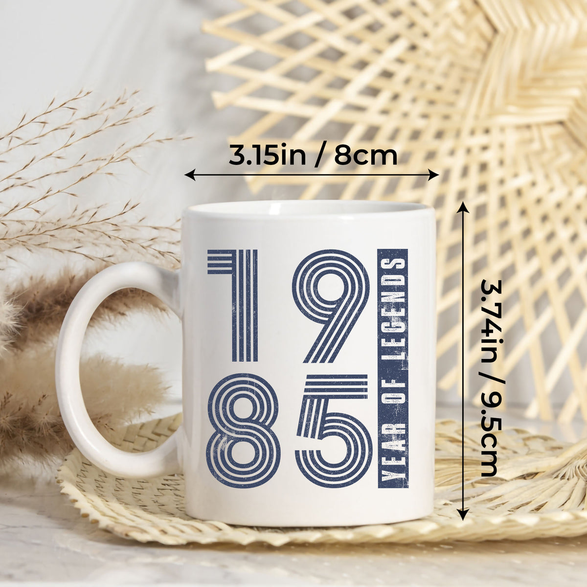 Personalized Customized Birthday Gifts Init Letter Coffee Mug 11Oz 15Oz