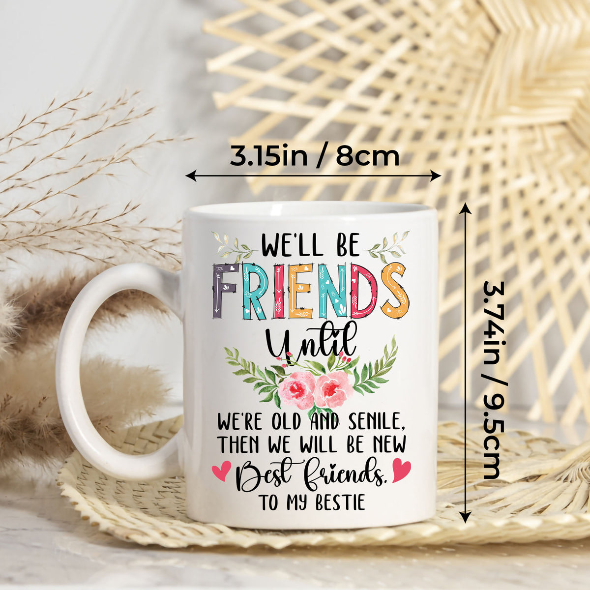 Personalized Customized Photo Mug For Bestie Custom Image Photo Coffee Mugs 11Oz