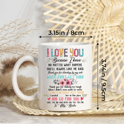 Personalized Customized Photo Mug For Bestie Custom Image Photo Coffee Mugs 11Oz