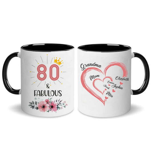 Personalized Grandma Fabulous Birthday Coffee Mug Gift 11Oz 15Oz