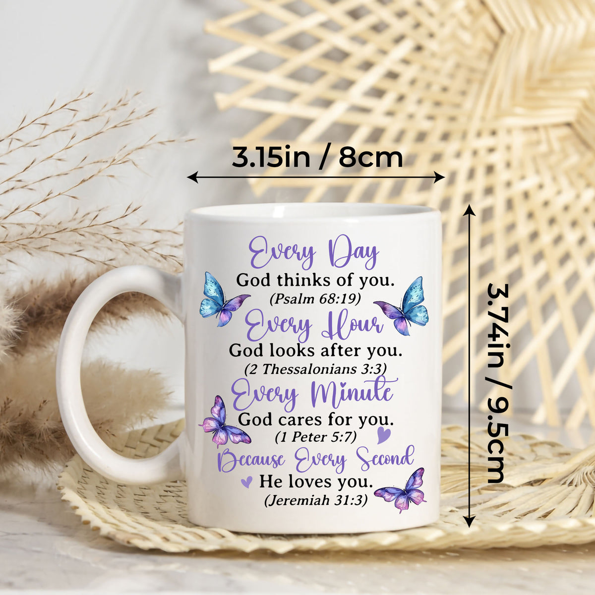 Personalized Customized Christian Gifts Init Letter Coffee Mug 11Oz