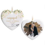 Personalized Ornament Engagement Gifts for Couples Engagement Gifts