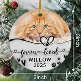 Personalized Cat Memorial Ornaments 3D Inflated Effect, Personalized Photo Christmas
