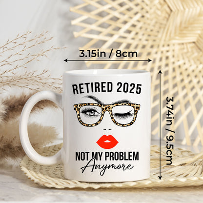 Personalized Customized Retirement Gift For Woman Init Letter Custom Coffee Mug 11Oz