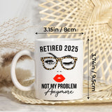 Personalized Customized Retirement Gift For Woman Init Letter Custom Coffee Mug 11Oz