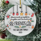 Personalized Neighbor Gifts Friend Ornament 3D Inflated Effect