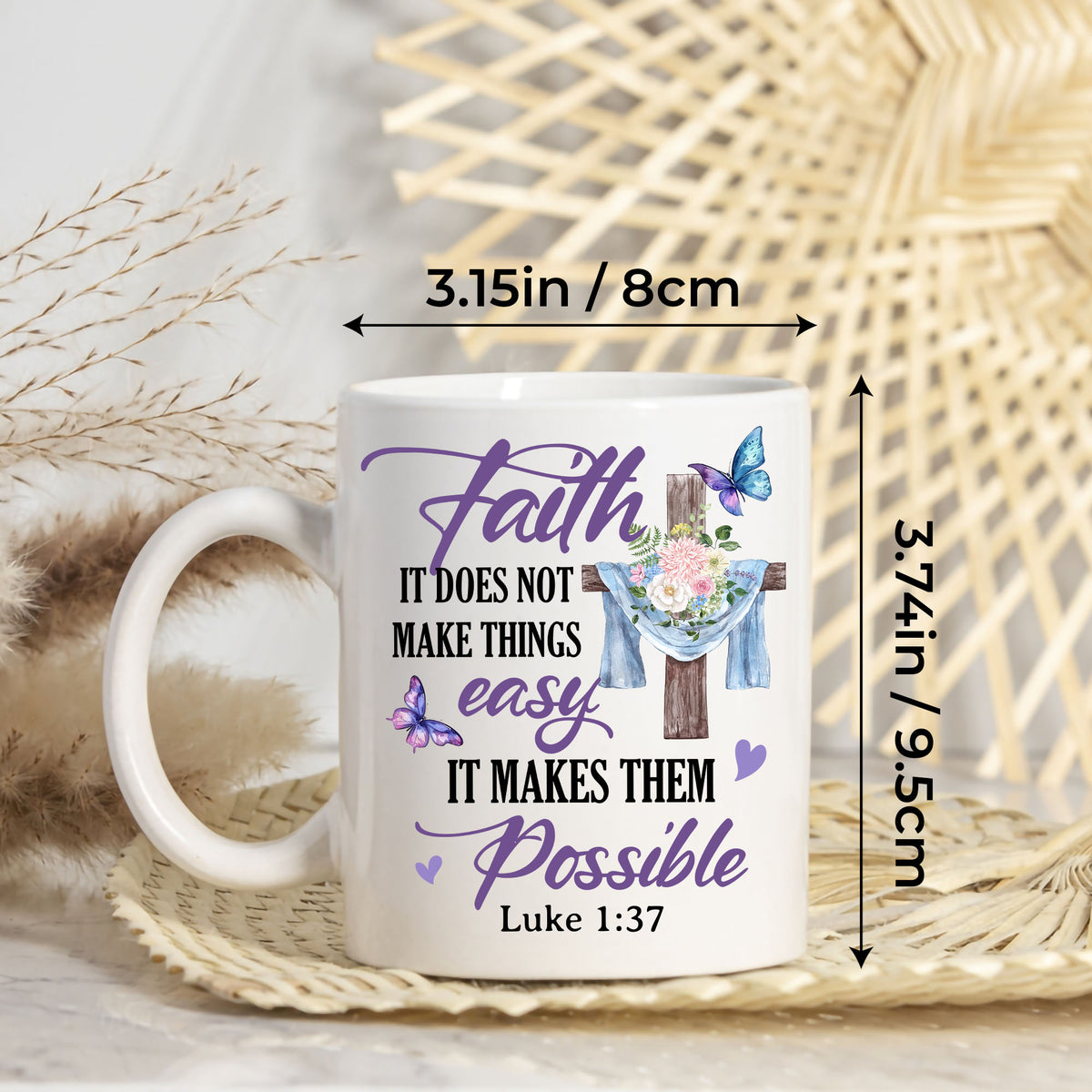 Personalized Customized Christian Gifts Init Letter Religious Mug Custom Name