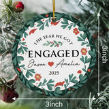 Personalized Ornament Engagement Gifts For Couples