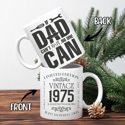 Personalized Birthday Gifts For Dad Vintage Custom Coffee Mug 11Oz 15Oz