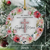 Personalized Christian Holy Communion Custom 3D Inflated Effect Ornament