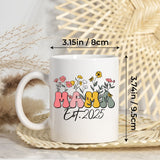 Personalized Init Letter Custom Mug 11Oz, New Mom Gifts For Women, Woman