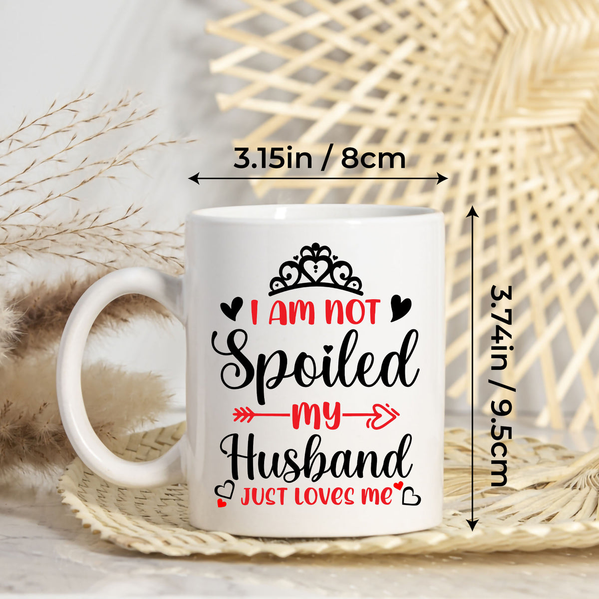 Personalized Customized Gift For Wife Init Letter Custom Coffee Mug 11Oz Mothers Day