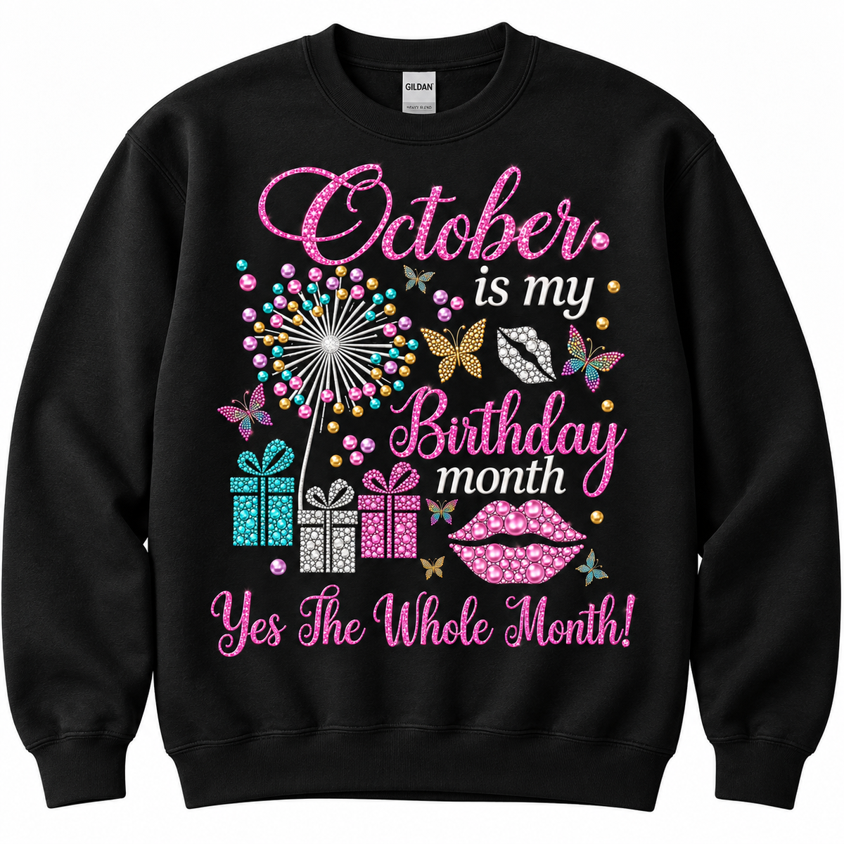 October T Shirt Birthday Whole Month Color