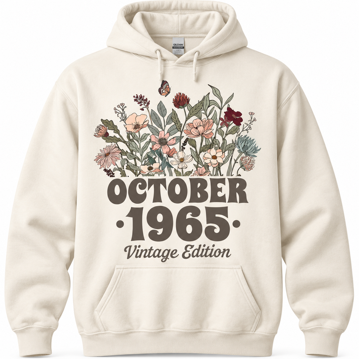 October T Shirt Birthday Floral | Any Year