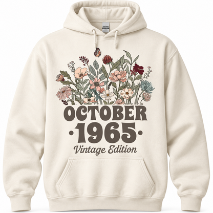 October T Shirt Birthday Floral | Any Year