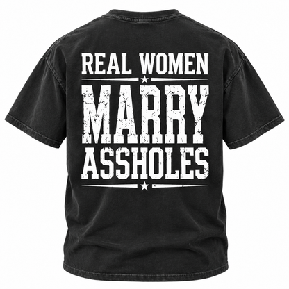 Funny Couple T Shirt | Wife Husband Assholes