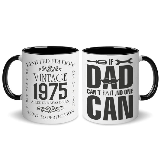 Personalized Birthday Gifts For Dad Vintage Custom Coffee Mug 11Oz 15Oz
