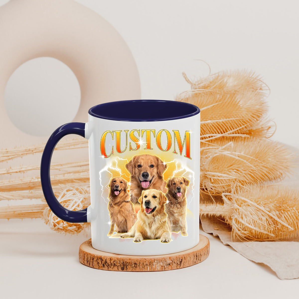 Personalized Gifts for Dog Lovers, Custom Image Photo & Name Coffee Mugs 11Oz
