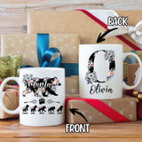 Personalized Init Letter Monogram Birthday Gifts For Mom From Daughters, Son,Kids Coffee