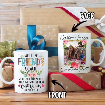 Personalized Customized Photo Mug For Bestie Custom Image Photo Coffee Mugs 11Oz