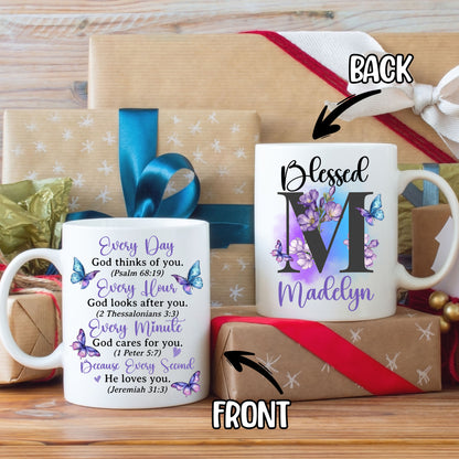 Personalized Customized Christian Gifts Init Letter Coffee Mug 11Oz