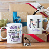 Personalized Customized Christian Gifts Init Letter Religious Mug Custom Name