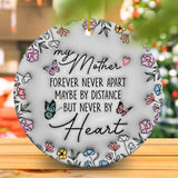 Personalized Map Distance Effect Mom Ornament 3D Inflated Effect