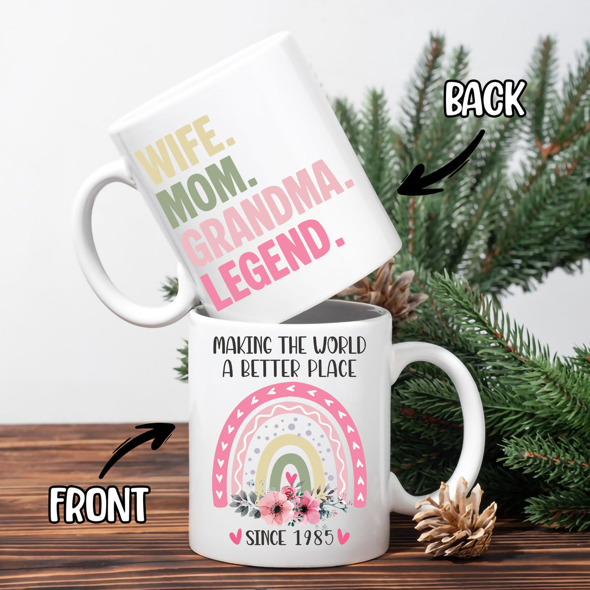 Personalized Wife Mom Grandma Legend Birthday Coffee Mug