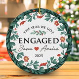 Personalized Ornament Engagement Gifts For Couples